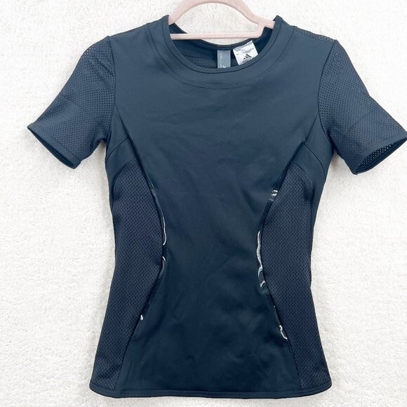 ADIDAS by STELLA McCARTNEY P ESS TEE Black XS NWT - Picture 1 of 9